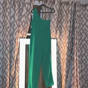 Green jumpsuit